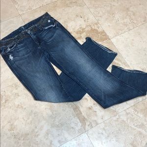 7 for All Mankind beaded belt Jean size 30